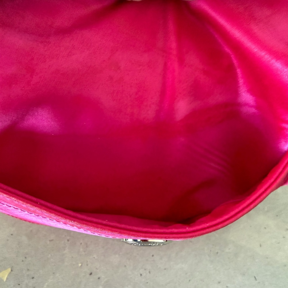 Rare Coach Y2K Fuchsia satin Shoulder Bag - Picture 10 of 16